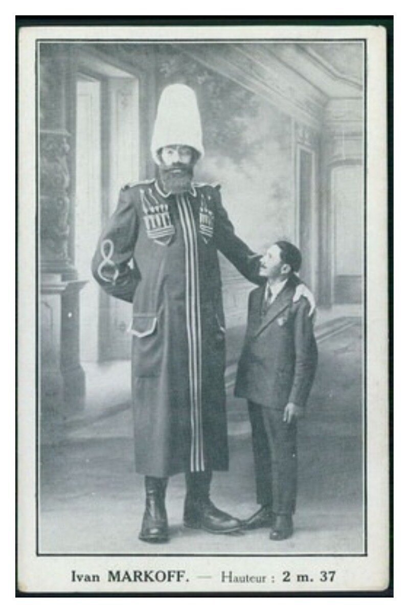 Ivan Markov, 237 cm tall, giants, inter-ethnic, historical facts, men, height