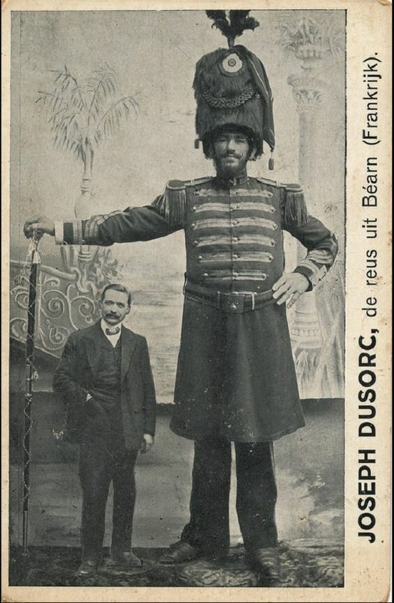 Joseph Dusork, France, height is 230 cm tall, giants, intersenoe, historical facts, men, height