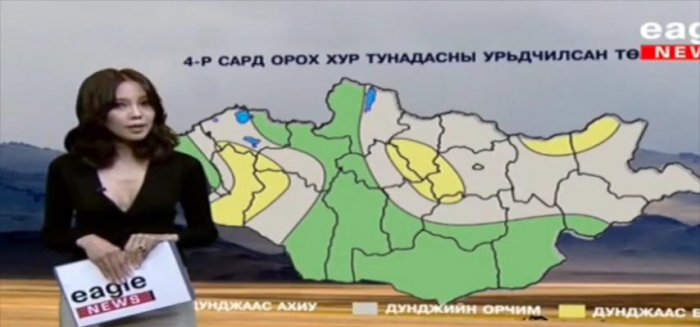 Топ модел Э.Одгэрэл  цаг агаарийн мэдээг ийм янаг тайлбарладаг