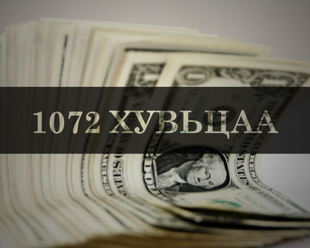 Таны 1072 хувьцаа дэлхийн зах зээл дээр хэдэн төгрөгний үнэтэйг мэдэх үү ?