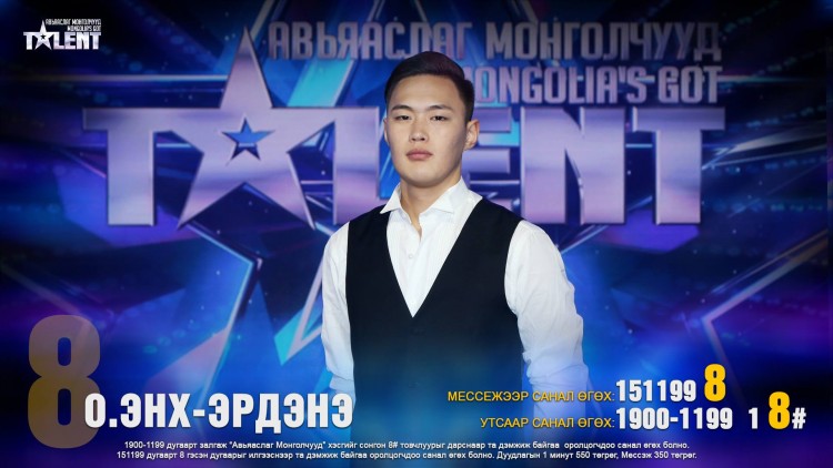 "Авьяаслаг Монголчууд" шоуны өчигдөрийн дугаарын найман оролцогчийн үзүүлбэр