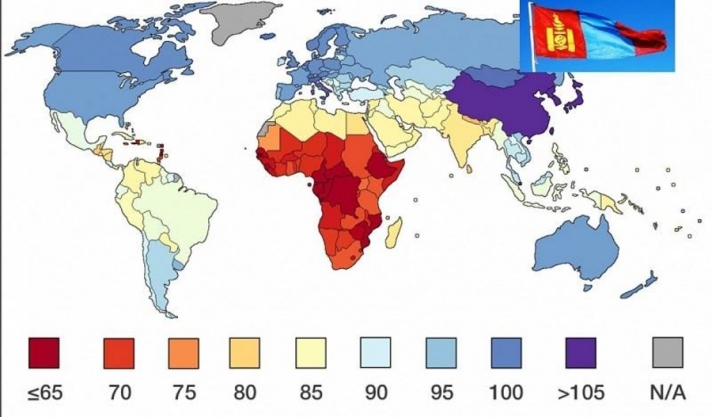 Монголчууд дундаж IQ-гийн түвшингээр дэлхийд зургадугаарт эрэмбэлэгджээ