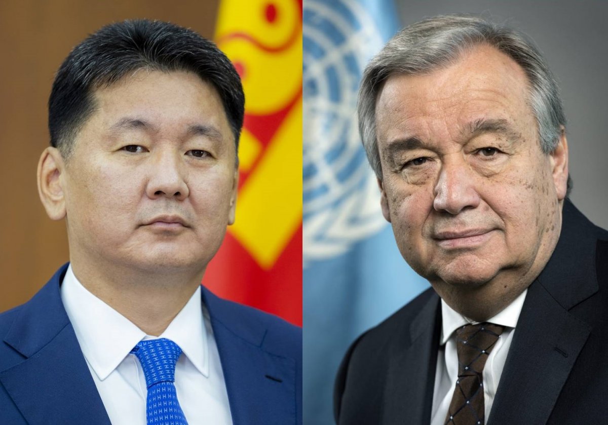Монгол Улсын Ерөнхийлөгч У.Хүрэлсүхэд НҮБ-ын Ерөнхий нарийн бичгийн дарга Антонио Гутерреш захидал ирүүллээ