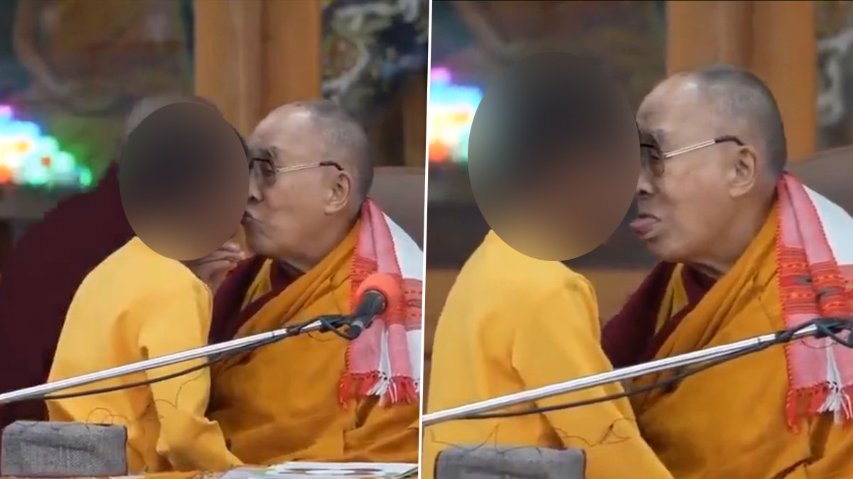 Хүүхдийн уруул дээр үнссэнийхээ төлөө Далай лам уучлалт гуйжээ