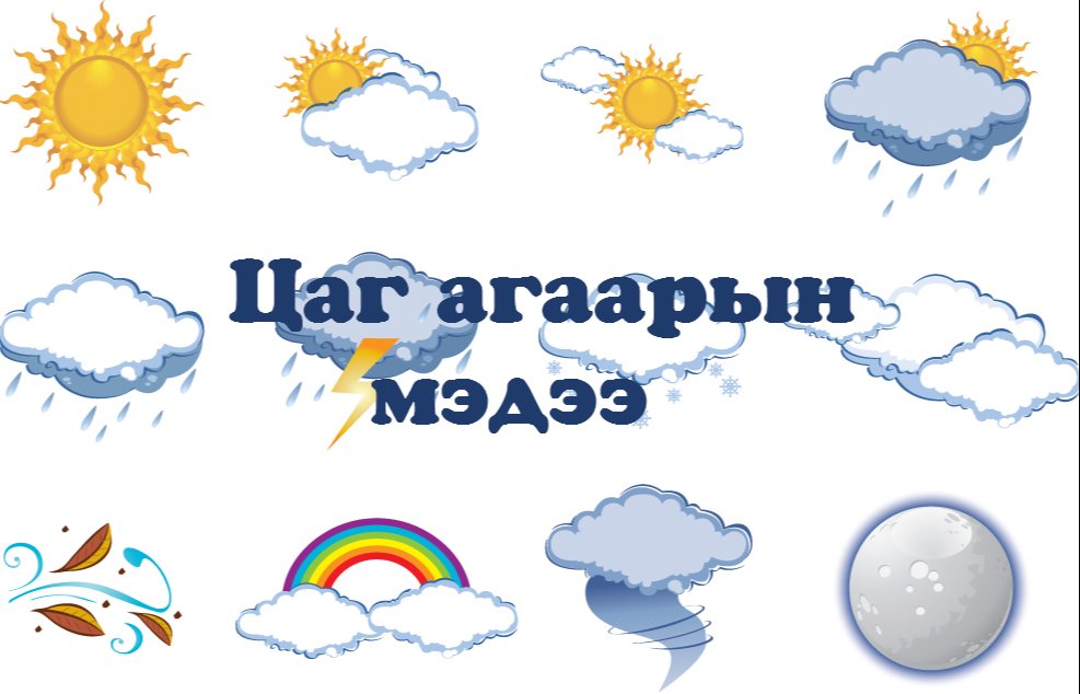 Бага зэргийн аадар боротой, +26...+28 градус дулаан байна