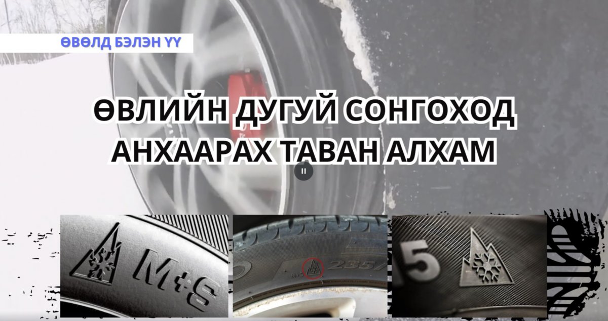 Өвлийн дугуй сонгоход анхаарах таван алхам