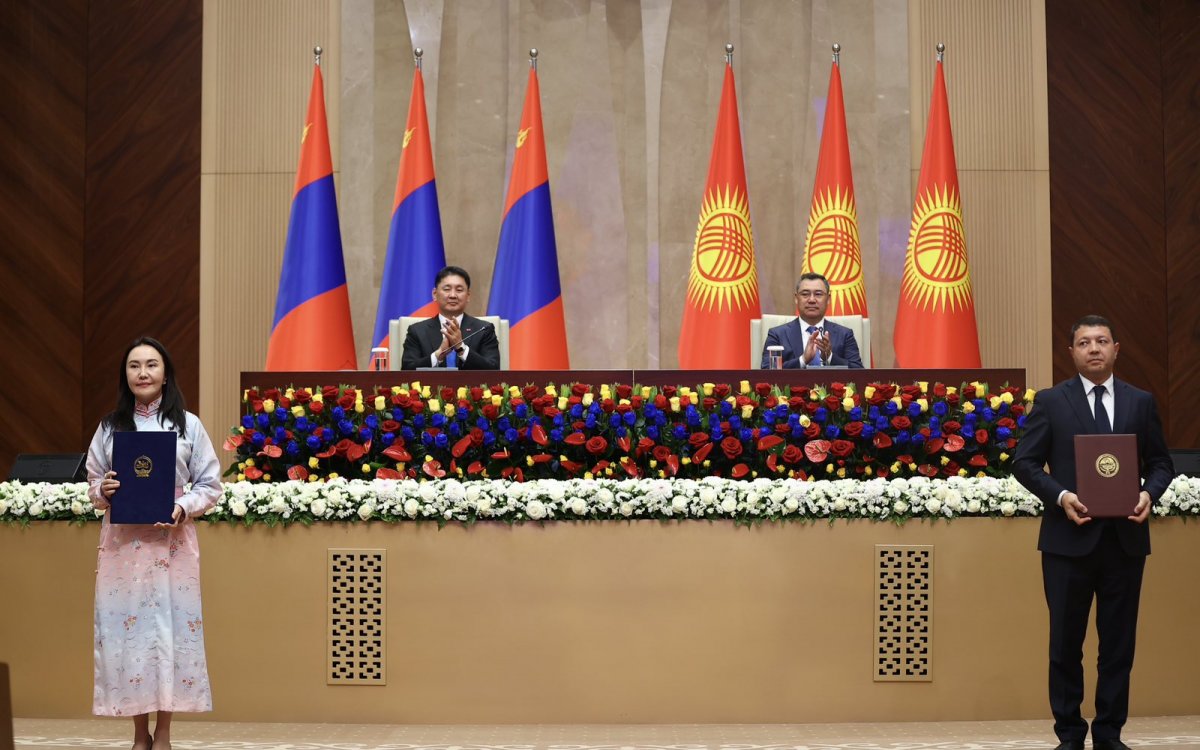 Монгол Улс, Бүгд Найрамдах Киргиз улстай соёлын салбарт хамтран ажиллах тухай санамж бичиг байгууллаа