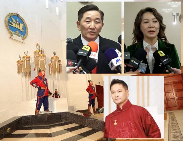 С.Ариунбямба, Ө.Наранбаатар, О.Оюун нар гавьяат жүжигчин цол хүртлээ