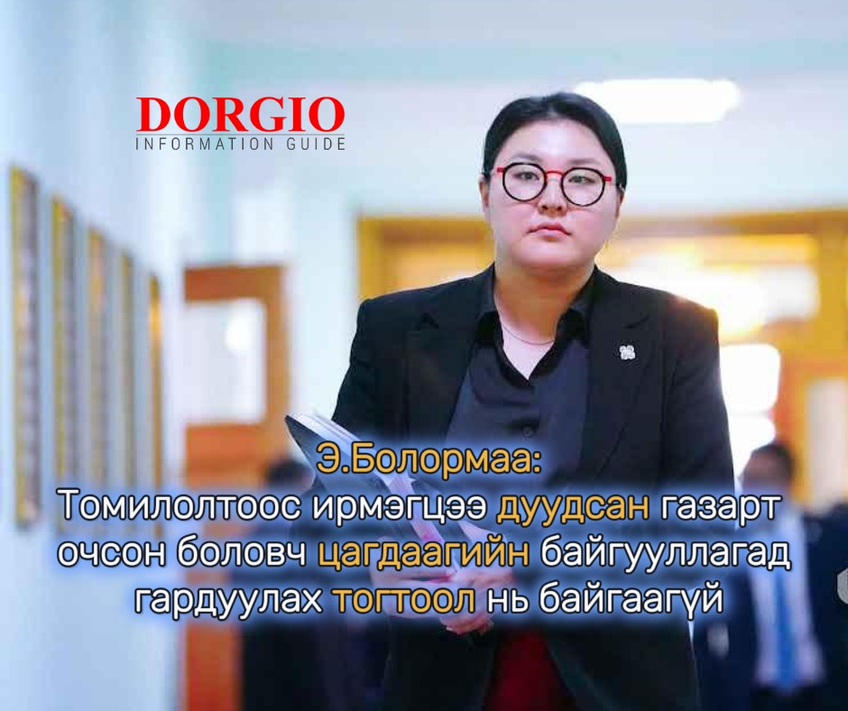   Э.Болормаа: Томилолтоос ирмэгцээ дуудсан газарт очсон боловч цагдаагийн байгууллагад гардуулах тогтоол нь байгаагүй