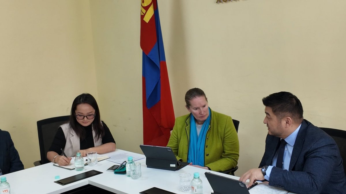 ХҮНС, ХӨДӨӨ АЖ АХУЙ ХӨНГӨН ҮЙЛДВЭРИЙН ДЭД САЙД Б.НЯМЖАВ ДЭЛХИЙН БАНКНЫ БАЙГАЛЬ ОРЧИН ХАРИУЦСАН ЗАХИРАЛ ВАЛЕРИ ХИКИ ТЭРГҮҮТЭЙ ТӨЛӨӨЛӨГЧИДТЭЙ УУЛЗАЛТ ХИЙЛЭЭ