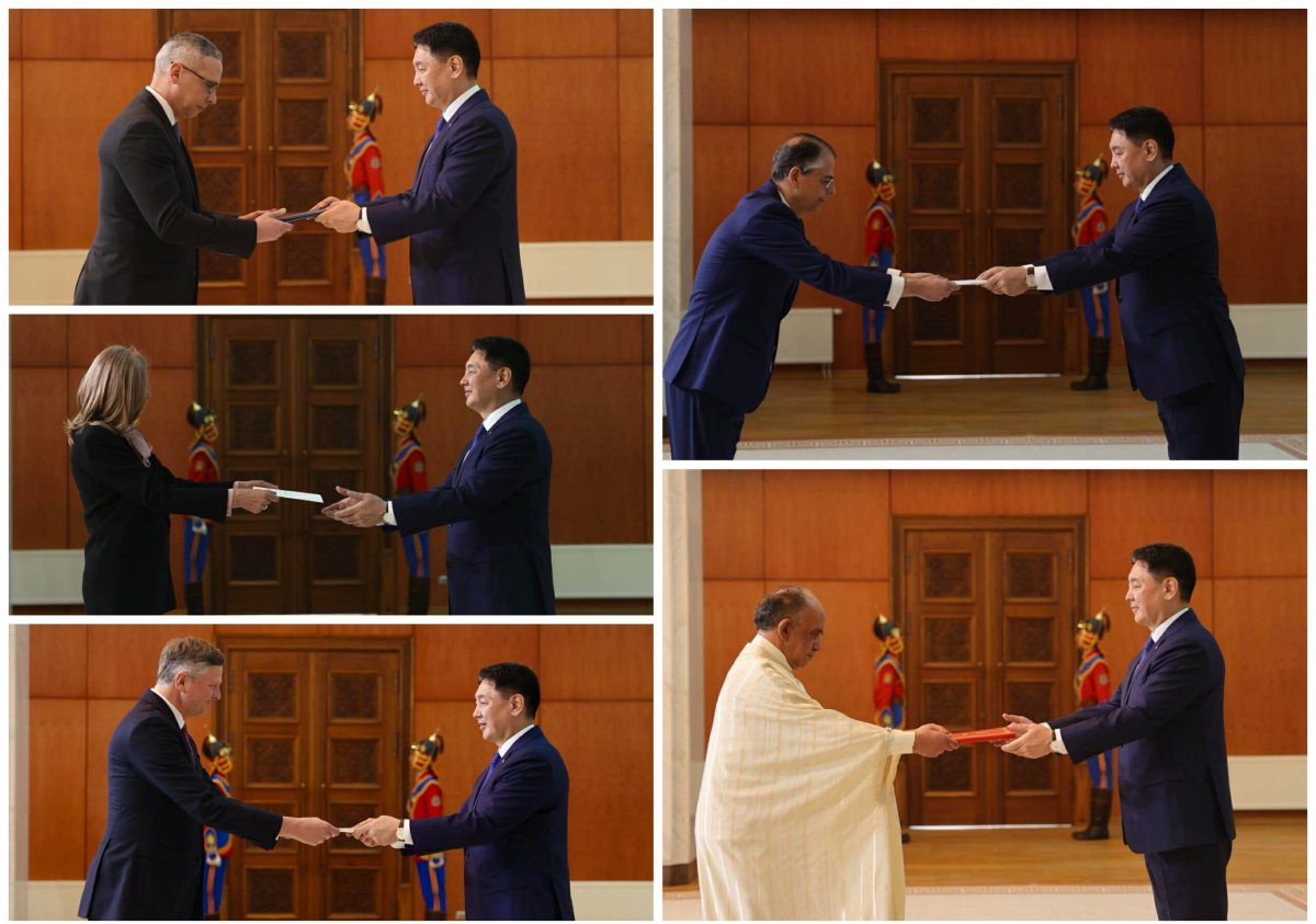 Хавсран суух Элчин сайд нар Итгэмжлэх жуух бичгээ өргөн барилаа