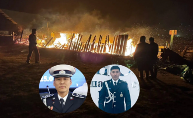 Шатаж байсан гэрээс цагдаагийн алба хаагч А.Баярхүү,  Д.Даваадаш нар  хоёр иргэнийг гарган авч амь насыг нь аварчээ